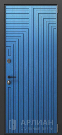 Фото «Квартирная стальная дверь синяя №540»