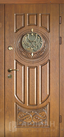 Фото «Дверь с коваными элементами №369»